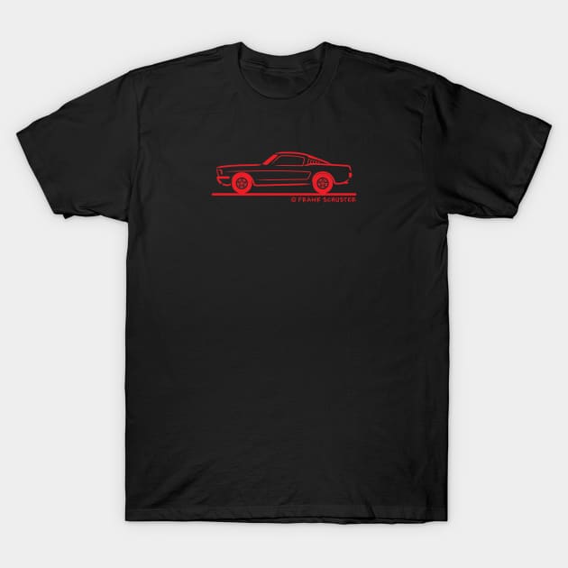 1965 Mustang Fastback T-Shirt by PauHanaDesign